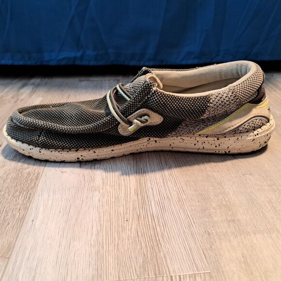 Hey Dude Wally Hawk Sage Gray Casual Lightweight Slip On Shoes US Size 11 - Picture 4 of 11